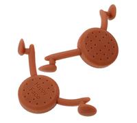 Hemobllo Lot de 2 Appareils en Silicone Marron pour Correction du Sourire Entraîneur des Lèvres et Muscleur Facial Portable Outil de Modelage du Sourire à Domicile Déplacement