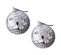 Hemobllo Lot de 2 Boules à Facettes Miroir en Acrylique, Accessoires Photo pour Cosmétiques et Bijoux, Décoration Légère et Solide pour Fond Photographique Studio, Outil pour Shooting