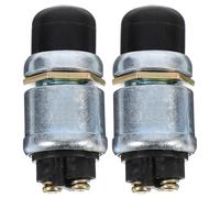 Hemobllo Lot de 2 Boutons de Démarrage Étanches pour Voiture et Camion Bouton de Klaxon Modifié Interrupteur Poussoir Compatible Véhicules Marins et Utilitaires