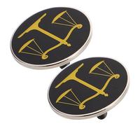 Hemobllo Lot de 2 Broches Avocat en Alliage Métallique Insignes de Revers de Chemise Balance Justice Accessoires Légers pour Costume et Tenue Professionnelle Présent pour Juristes et