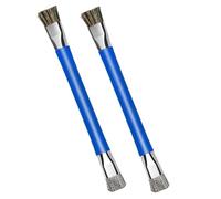 Hemobllo Lot de 2 Brosses de Nettoyage pour Carte Mère à Double Tête Antistatique Petite Brosse de Dépoussiérage Bleue Outil de Précision pour Appareils Électroniques et Claviers