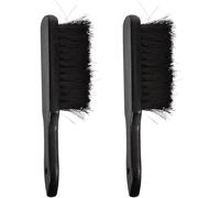 Hemobllo Lot de 2 Brosses de Nettoyage pour Cheminée Noires Balai à Main Poils Denses Outils Ergonomiques pour Foyer Poêle et Insert Accessoires Polyvalents pour Entretien Maison