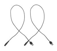 Hemobllo Lot De 2 Câbles De Charge Universels De 8 Usb Pour Rasoir Électrique, Cordon D'alimentation En Caoutchouc Résistant à La Chaleur, Accessoire De Recharge Pratique Pour Tondeuse Électrique