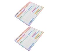 Hemobllo Lot de 2 Carnets de Comptes B5 Organiseur de Caisse Calendrier Budgétaire Mensuel Planificateur Budgétaire Portable pour Suivi des Dépenses Quotidiennes et Gestion Familiale