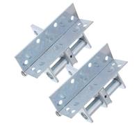 Hemobllo Lot de 2 Charnières à Ressort Amorties pour Portes de Placard en Bois, Fermeture Automatique à 90°, Charnières Invisibles en Acier Zingué Bleu, Adaptées pour Meubles Cuisine et