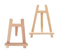 Hemobllo Lot de 2 Chevalets Trépieds en Bois pour Garçon et Filles, Supports de Peinture 15x20 Cm et 20x28 Cm, Présentoirs à Photos Polyvalents pour Activités Artistiques et Expositions