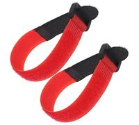 Hemobllo Lot de 2 Colliers Anti-Crowing pour Coq en Nylon Rouge, Ajustables et Confortables, Accessoires Pratiques pour Volailles Réduisant Le Chant Excessif