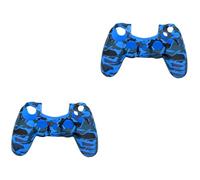 Hemobllo Lot De 2 Coques De En Silicone Pour Manettes Motif Camouflage Résistantes Aux Rayures Et Robustes Pour 4 Manettes