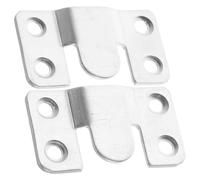 Hemobllo Lot de 2 Crochets Suspendre en Acier Inoxydable Grand Format Supports Muraux Robustes pour Cadres Miroirs et Meubles Clips Emboîtables Multifonctions pour Fixation Sécurisée en