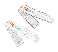 Hemobllo Lot de 2 Écharpes D’anniversaire en Satin pour Filles et Femmes, 82 Cm Paillettes 80 Cm Classique, Accessoires de Fête Élégants « C’est Mon Anniversaire » pour Décoration