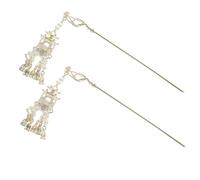 Hemobllo Lot de 2 Épingles à Cheveux Chinoises Style Rétro de Lanterne 16 Cm, Accessoires pour Cheveux Longs Franges, Bâtonnets pour Chignon et Coiffure Traditionnelle Hanfu