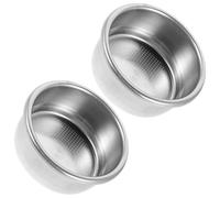 Hemobllo Lot de 2 Filtres à Café 54 MM en Acier Inoxydable Paniers Filtre pour Machine à Café Expresso Porte-Filtre Amovible Compatible Usage Domestique et Professionnel Extraction Pure