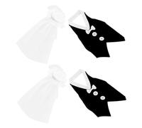 Hemobllo Lot De 2 Housses De Bouteille De Vin pour Marié Décoration De Mariage Pièce Maîtresse De Mariage Robe De Bouteille De Vin pour Couple