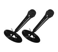 Hemobllo Lot de 2 Microphones Dynamiques Filaires 2M Prise 65 MM Micro pour Chanter et Instruments Micro Vocal Portable pour Karaoké Maison Live Streaming et Connexion Amplificateur