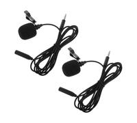 Hemobllo Lot de 2 Micros Cravate Miniatures pour Téléphone Bruit et Utilisation Mains Libres, pour Interviews et Enregistrements Audio