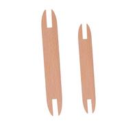 Hemobllo Lot de 2 Navettes de Tissage en Bois Bâtonnets à Aiguilles pour Tapisserie et Tricot DIY Petite et Grosse Taille Outils de Tissage Artisanaux pour Écharpes et Décorations