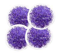 Hemobllo Lot De 2 Paires Coussinets Yeux En Gel Souple à Froid Et Chaud, Masque Rafraîchissant Violet, Compresses Froides Pour Soulager Les Yeux Fatigués, Réutilisable, Maison Et Voyage