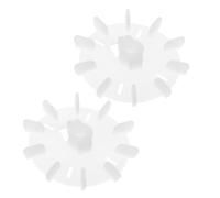 Hemobllo Lot De 2 Pales De Ventilateur À Condensateur Pour Moteur Électrique Robuste Pales De Ventilateur De Remplacement En Plastique Remplaçables Hélice De