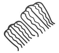 Hemobllo Lot de 2 Peignes à Cheveux en Métal Forme U, Épingles Latérales 7 Dents Grandes et Petites, Accessoire Coiffure pour Femmes et Filles, Fêtes, Mariages, Usage Quotidien, Couleur