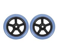 Hemobllo Lot de 2 Petites Roues en Pvc et Métal pour Fauteuil Roulant, Accessoires Solides Forte Capacité de Charge, pour Chaise Roulante Fiable et Sécurisée