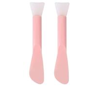 Hemobllo Lot de 2 Pinceaux Double Tête en Silicone pour Masque Facial Applicateurs Crème Doux et Souples Outils Beauté Réutilisables pour Soins du Visage à Domicile Voyage