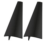 Hemobllo Lot de 2 Protections de Four en Silicone Noir 21 Pouces, Joint de Remplissage Flexible et Résistant la Chaleur, Anti-débordement Cuisine, Couvre-espaces Entre Plaques