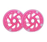 Hemobllo Lot de 2 Roues D'entraînement pour Vélo Garçon et Filles, Roues Auxiliaires Lumineuses en PU Rose Roulements Silencieux, Stabilisateurs Robustes pour Apprentissage Sécurisé du