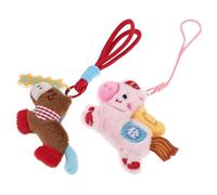 Hemobllo Lot de 2 Set de Breloques de Téléphone Kawaii en Peluche Petit Cheval, Pendentif Mignon 2026, Charme D’accessoires pour Étui et Lanière, Décoration Festive pour Bureau, Voyage