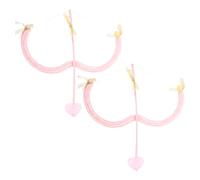 Hemobllo Lot de 2 Sets de Mini Flèches Cupidon Roses de Cœur avec Noeud Accessoires de Costume Cosplay pour Adultes pour Saint-Valentin Mariage et Fêtes Romantiques