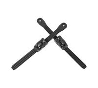Hemobllo Lot de 2 Sets de Sets de Sangles de Remplacement pour Patins en Ligne en Nylon Noir avec Boucles Réglables, Vis et Écrous, Capacité de Charge Élevée, Installation DIY pour Hommes