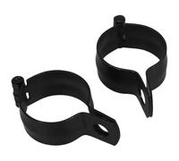 Hemobllo Lot de 2 Supports de Clignotants en Fer Réglables Noirs pour Motos et Vélos Électriques Diamètre D’Installation 34-41 MM Maintien Ferme et Compatibilité Support de Feu Arrière