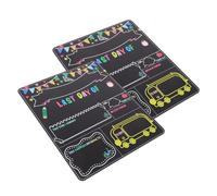 Hemobllo Lot de 2 Tableaux Noirs Double Face en Bois 305 x 254 cm Panneaux Réutilisables Rentrée Scolaire Accessoires Photo pour Maternelle et 1re Année Tableau pour Jours d’École
