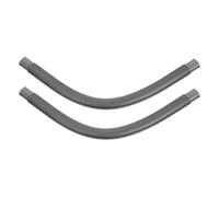 Hemobllo Lot de 2 Tuyaux de Vidange Flexibles pour Évier de Cuisine et Lavabo, Rallonge de Trop-Plein Extensible en Plastique Gris, Tube d'Évacuation Universel Anti-Fuite (Installation Facile)