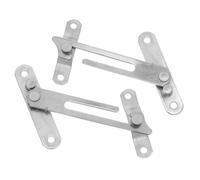 Hemobllo Lot de 2 Verrous de Fenêtre en Acier Inoxydable pour Fenêtres à Battant Limiteur D’ouverture Sécurisé Contrôle de Ventilation pour Maison Dispositif Anti-tempête et Coulissante