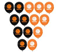 Hemobllo Lot de 20 Ballons de Basket en Latex 30 CM Orange et Noir Ballons Décoratifs Gonflables pour Fête D’Anniversaire Thème Basketball Décoration Festive Sportive