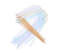 Hemobllo Lot De 20 Banderoles De Fête Avec Cloches Rubans De Danse Baguettes De Fées Bâtons De Fées Avec Cloches Bâtons De Ruban En