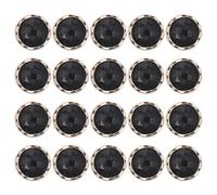 Hemobllo Lot de 20 Boutons en Plastique Noir 25 MM pour Pardessus Manteaux et Pulls Boutons de Couture pour Bricolage et Rechange Accessoires Polyvalents pour Vêtements Féminins