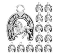 Hemobllo Lot de 20 Breloques Western en Alliage Vintage Style Cowboy pour Bracelets Colliers Porte-clés, Charms Mini Fers à Cheval et Bottes, Création DIY Artisanat Bijoux, Accessoires