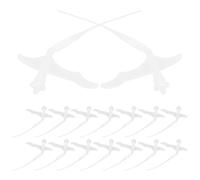 Hemobllo Lot de 20 Buses de Pulvérisation de Mousse Expansive 1Mm en Plastique Embouts de Remplacement pour Mastic et Remplissage de Joints Étanchéité Solide pour Plomberie et Bricolage