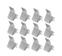 Hemobllo Lot de 20 Crochets De Séparation pour Cuisine Robustes pour Étagères Classeurs Supports De Rangement Supports D'Armoire Fer Argenté