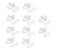 Hemobllo Lot De 20 Loquets À Clip Pour Porte Verrou De Porte Verrou À Bille En Plastique Blanc