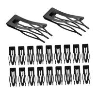 Hemobllo Lot De 20 Pinces à Cheveux à Pression Métalliques Petites, Pince Plate Noire, Maintien Sécurisé, Pour Femmes, Coiffure Quotidienne, Accessoires Pour Contrôler Mèches Rebelles