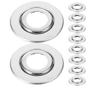 Hemobllo Lot de 20 Plaques de Recouvrement pour Gicleur d'Incendie en Acier Inoxydable Double Disque 6 Points Couvercle Décoratif Extensible pour Tête de Sprinkler Adapté pour Plafonds