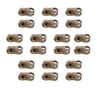 Hemobllo Lot de 20 sets de Boucles d'Œillets en Alliage Cuivre Antique pour Chaussures Montantes Crochets de Lacets Robustes pour Randonnée et Alpinisme Kit de Réparation pour Bottes