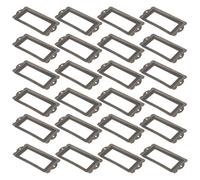 Hemobllo Lot de 24 Cadres Porte-étiquettes Vintage en Alliage Métallisé Couleur Bronze Ancien, Mini Format pour Tiroirs, Armoires et Boîtes à Bijoux, Accessoires Décoratifs Fonctionnels