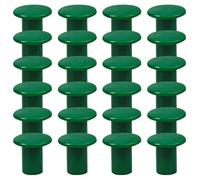 Hemobllo Lot de 24 Embouts de sécurité pour piquets de Jardin, Capuchons Ronds en Plastique pour piquets, Protections de clôture en Bambou pour Jardin extérieur