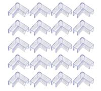 Hemobllo Lot de 25 Protections d'angle Transparentes en Plastique 10Mm pour Aquarium en Verre Protection L 90° pour Meubles et Bords Sécurité Garçon et Filles et Animaux Installation sans