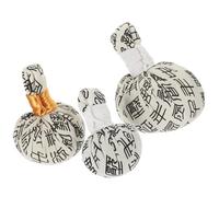Hemobllo Lot de 3 Balles de Massage Chauffantes en Chinoises Blanches pour Corps et Taille, Tissu Non Tissé, pour Relaxation et Bien- Couleur Aléatoire