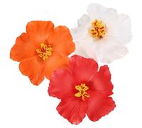 Hemobllo Lot de 3 Barrette Fleur en Eva Robustes Risque de Chute, Accessoires Cheveux Fleurs Hawaïennes pour Voyages D'été et Fêtes