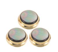 Hemobllo Lot de 3 Boutons de Pistons pour Trompette en Coquille D’ormeau Noir, Accessoires de Réparation Plaqués, Compatibles Instruments à Vent, pour Concerts et Performances en Plein Air